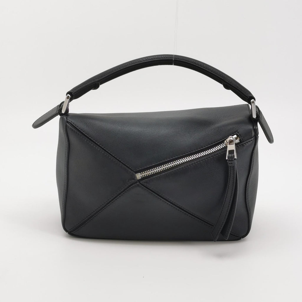 Loewe Puzzle Small Classic Calfskin Black SHW