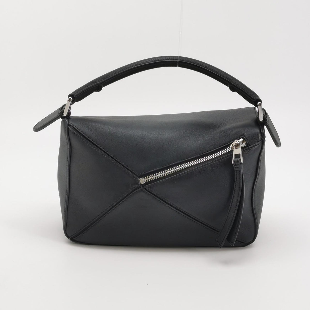 Loewe Puzzle Small Classic Calfskin Black SHW