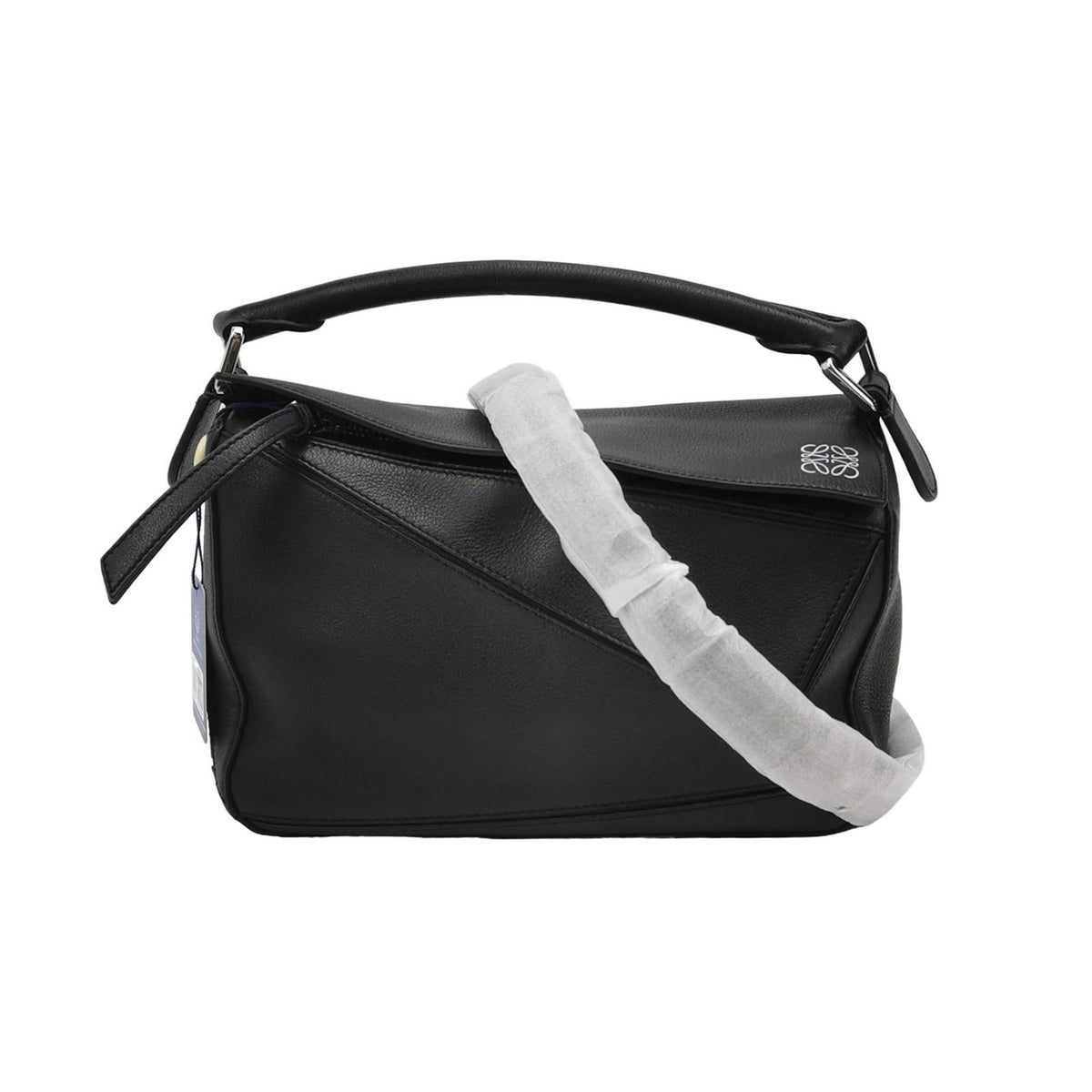 Loewe Puzzle Small Classic Calfskin Black SHW