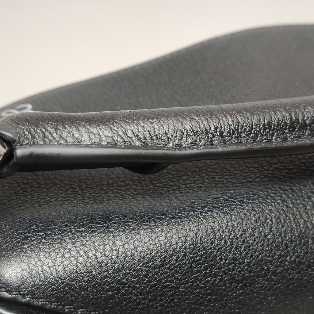 Loewe Puzzle Small Classic Calfskin Black SHW