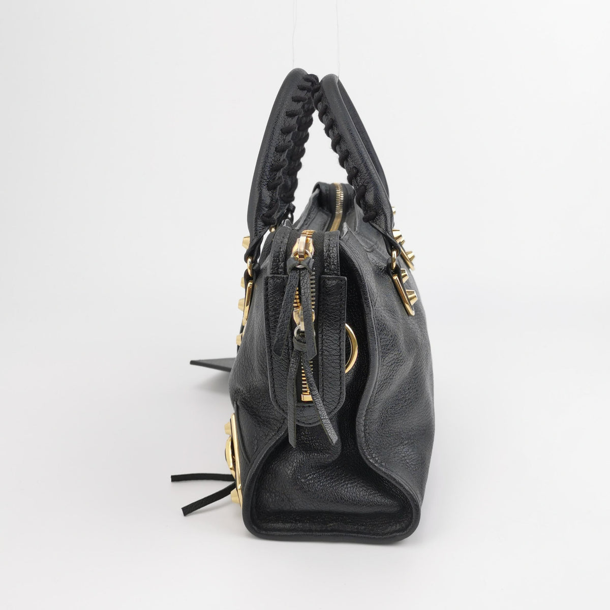 Balenciaga Small City Metallic Edge Black GHW