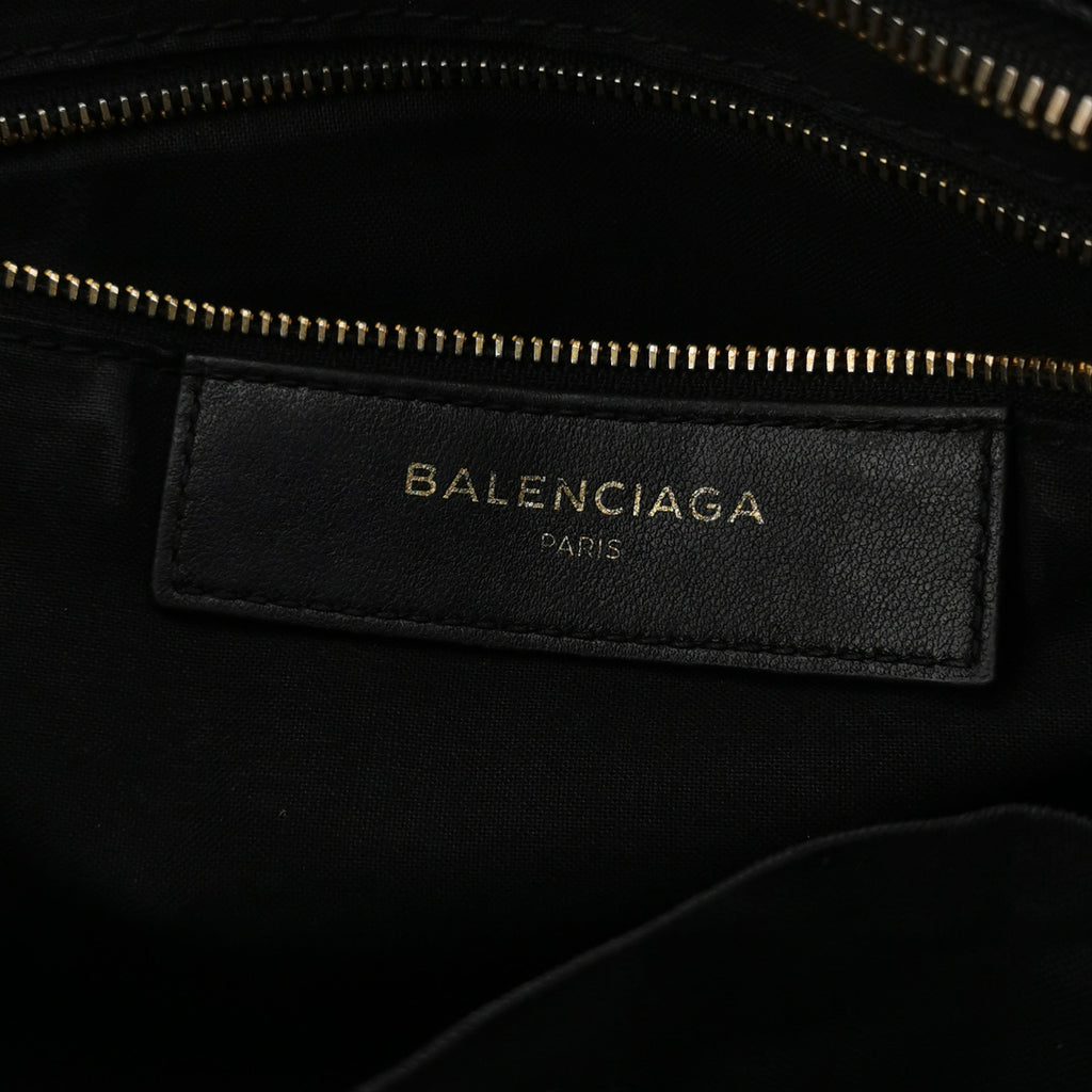 Balenciaga Small City Metallic Edge Black GHW
