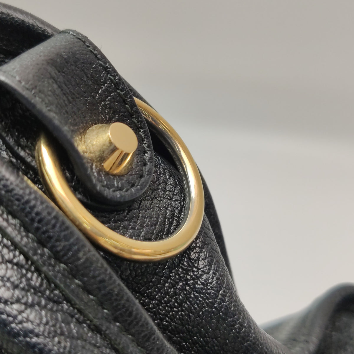Balenciaga Small City Metallic Edge Black GHW