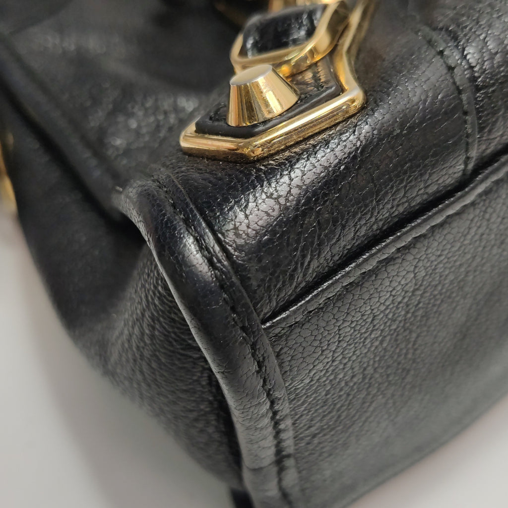 Balenciaga Small City Metallic Edge Black GHW