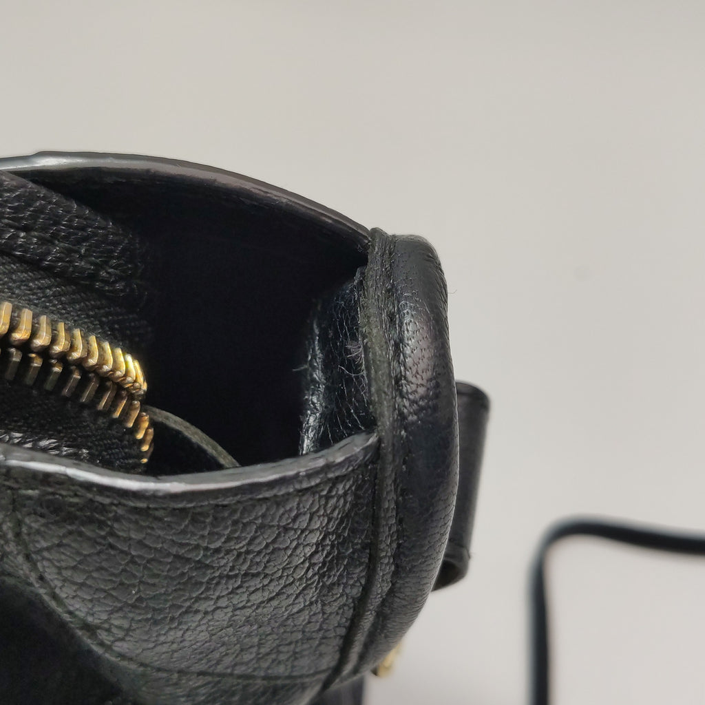 Balenciaga Small City Metallic Edge Black GHW