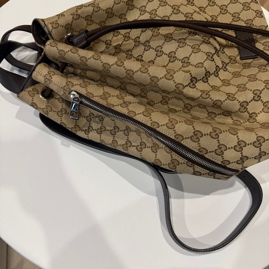 Gucci Dollar Calfskin O Drawstring Backpack