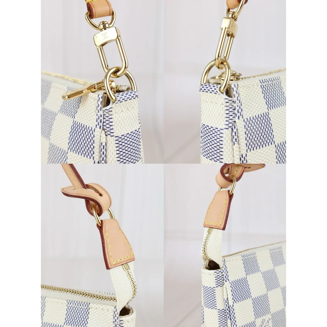 Louis Vuitton	Pochette NM Damier Azur