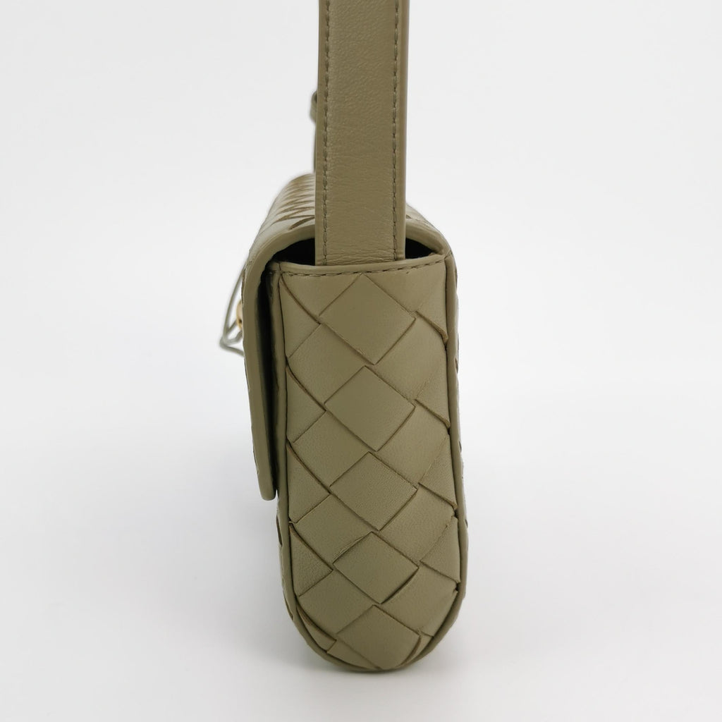 Bottega Veneta Andiamo Crossbody Travertine