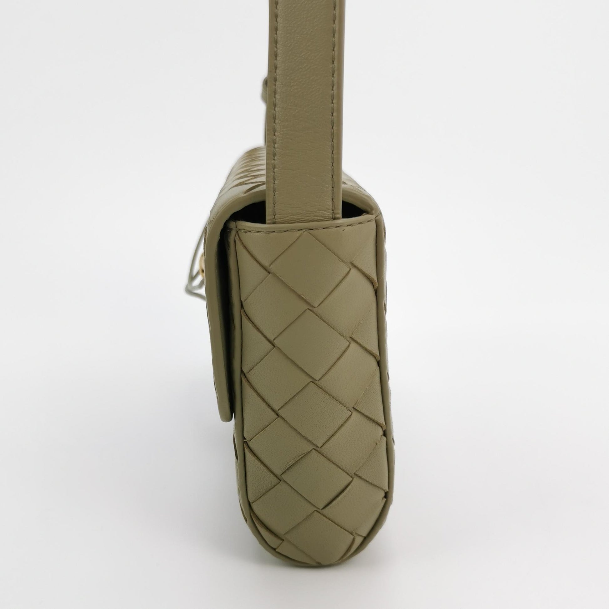 Bottega Veneta Andiamo Crossbody Travertine