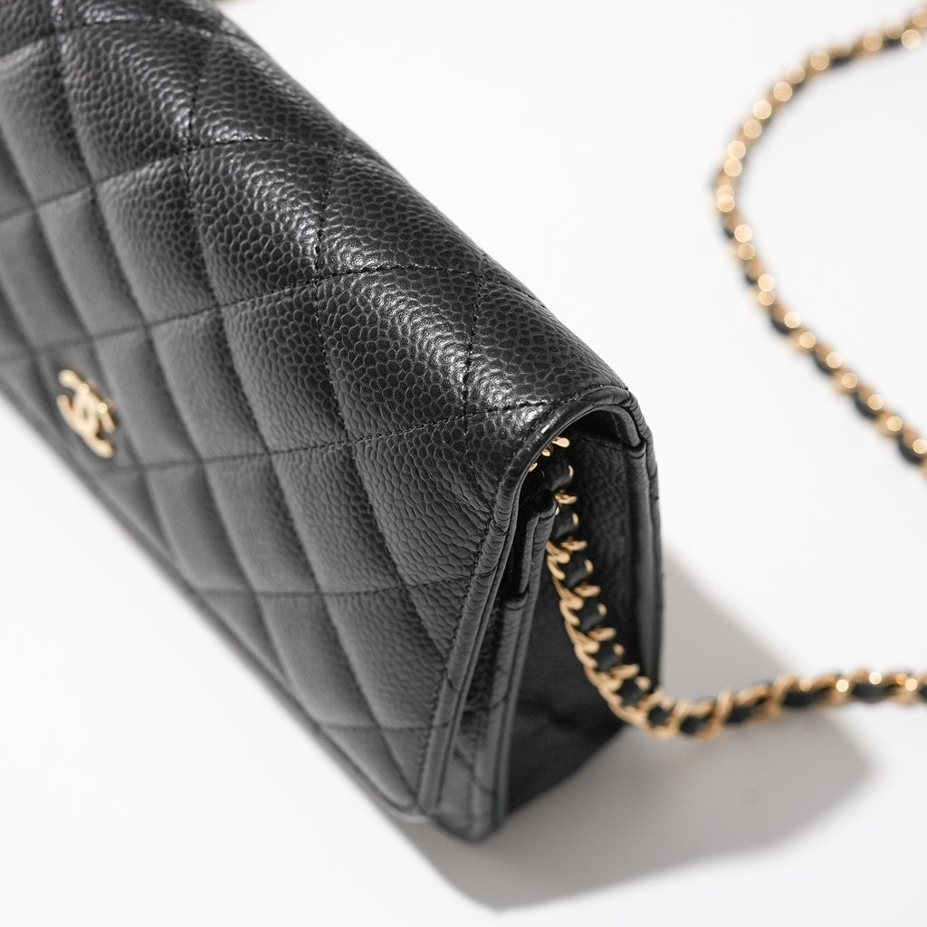Chanel Wallet on Chain Caviar