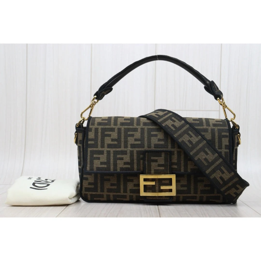 Fendi Baguette Zucca Medium