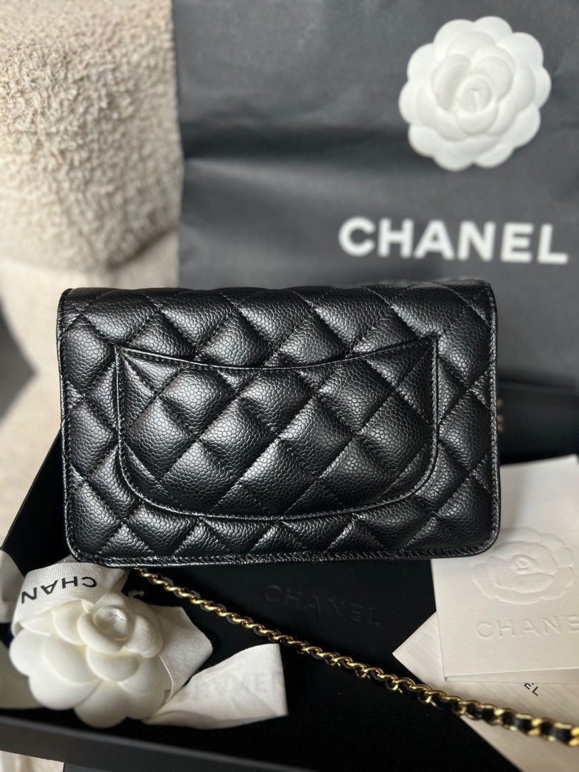 Chanel Wallet on Chain Caviar