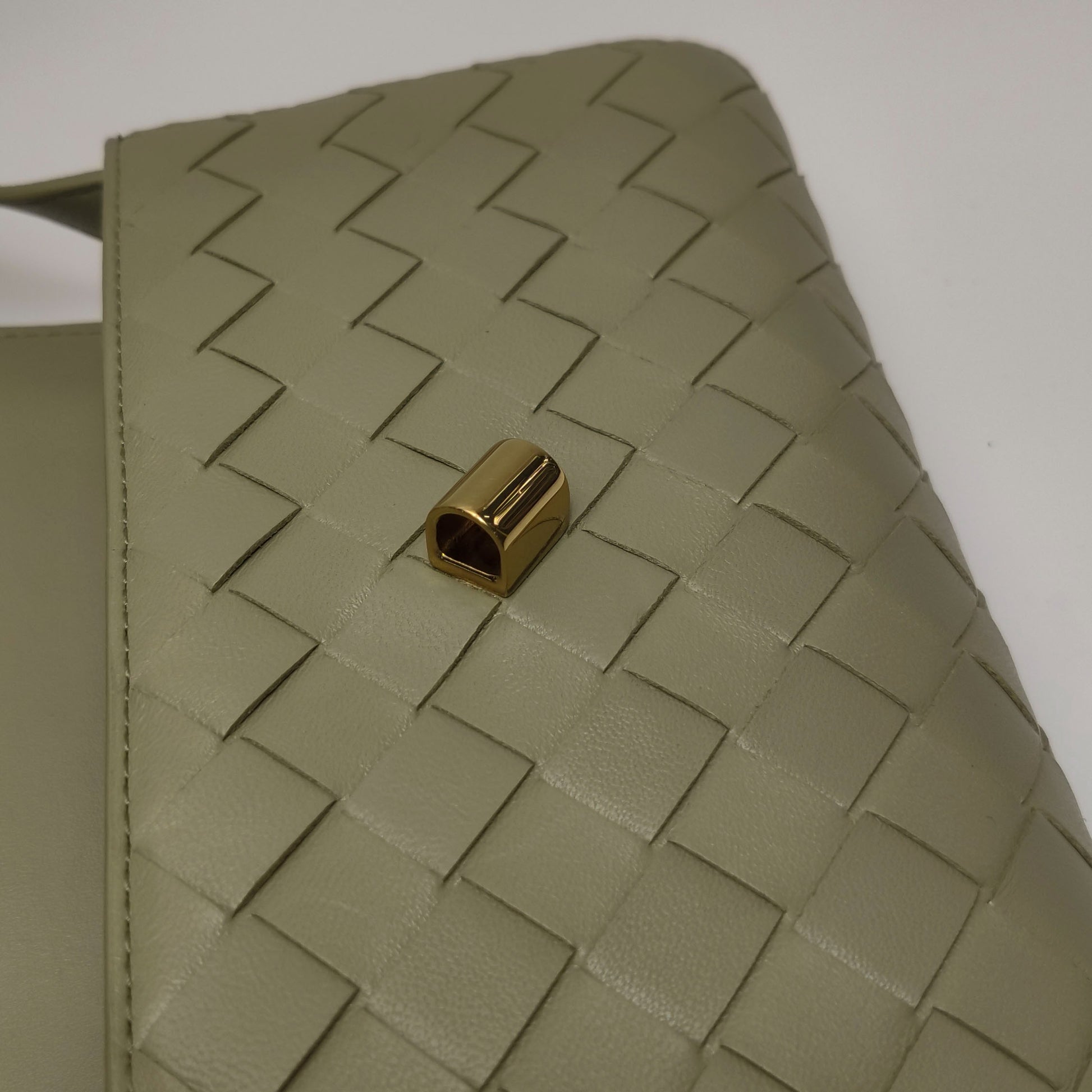 Bottega Veneta Andiamo Crossbody Travertine