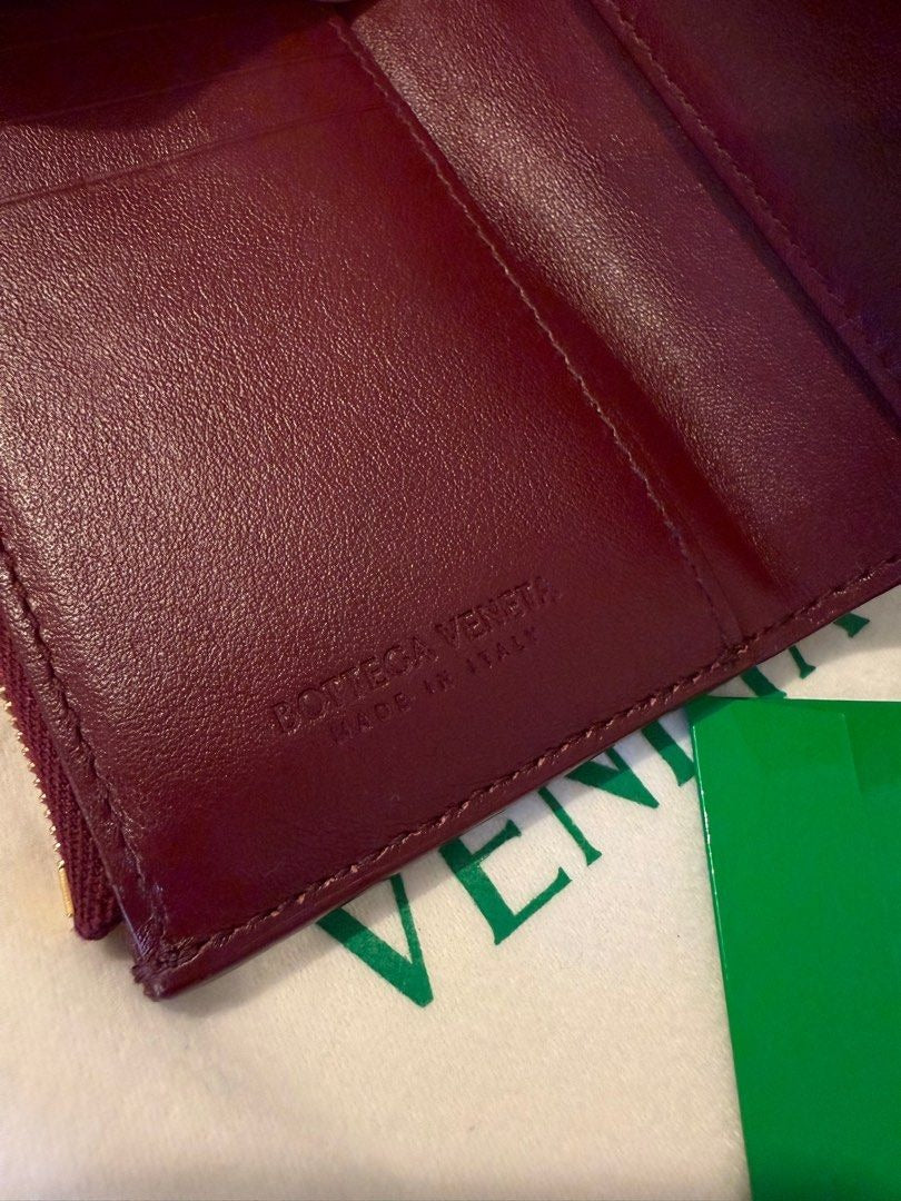 Bottega Veneta Cassette Trifold Zip Wallet