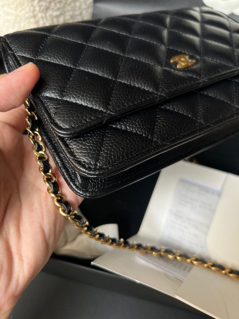 Chanel Wallet on Chain Caviar