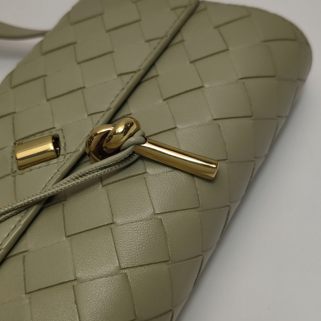 Bottega Veneta Andiamo Crossbody Travertine