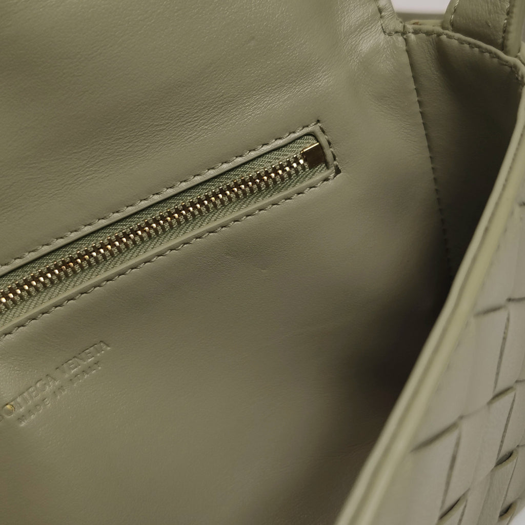 Bottega Veneta Andiamo Crossbody Travertine