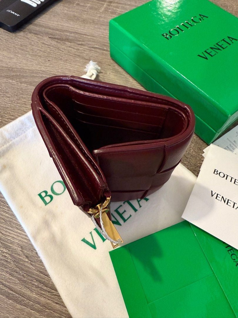 Bottega Veneta Cassette Trifold Zip Wallet