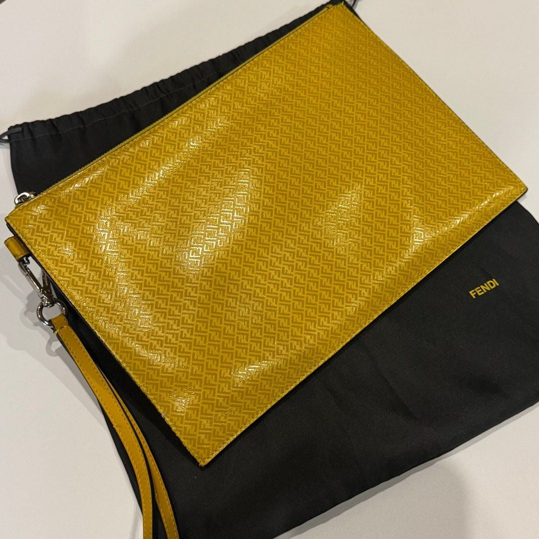 Fendi Zucchino FF Clutch