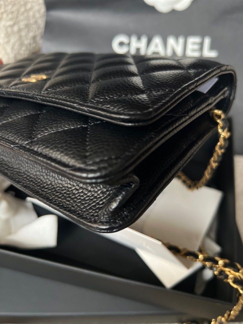 Chanel Wallet on Chain Caviar