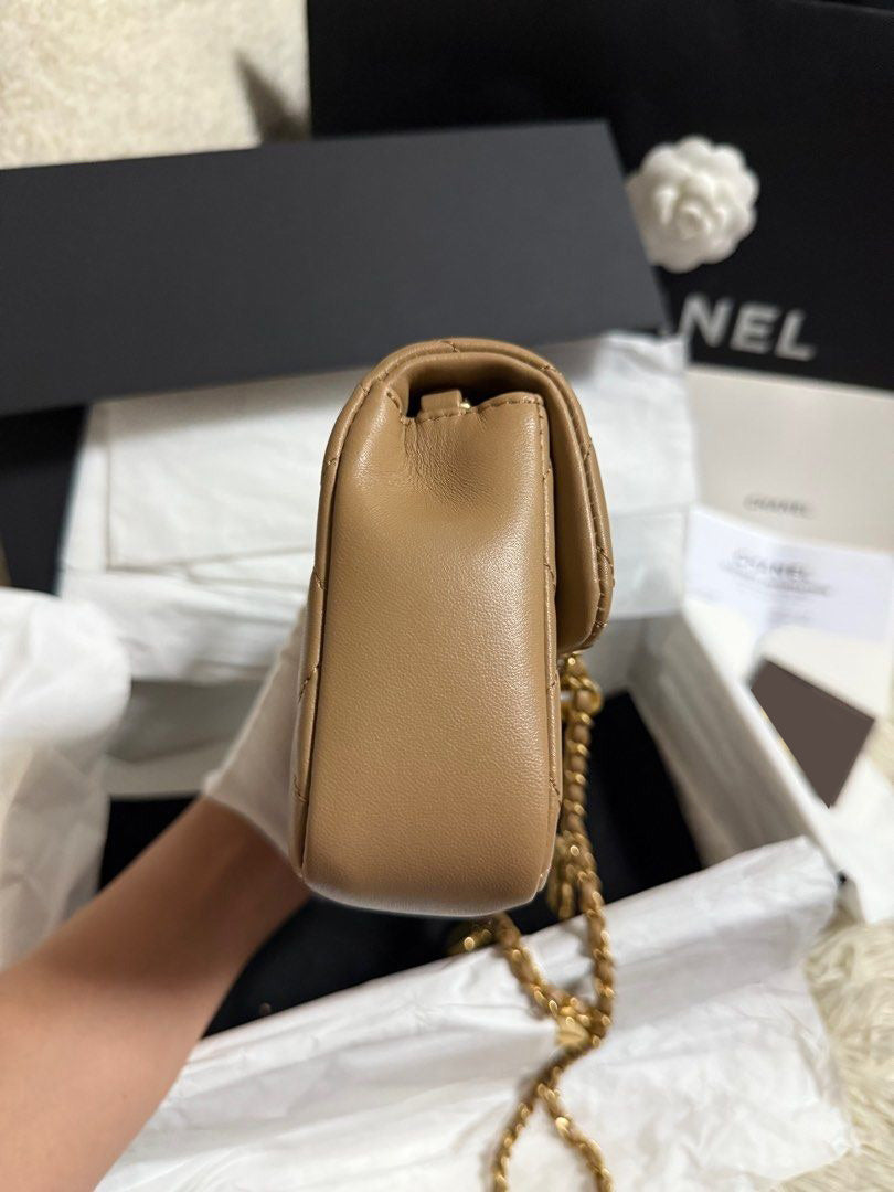 Chanel Mini Rectangle Flap Heart Charms