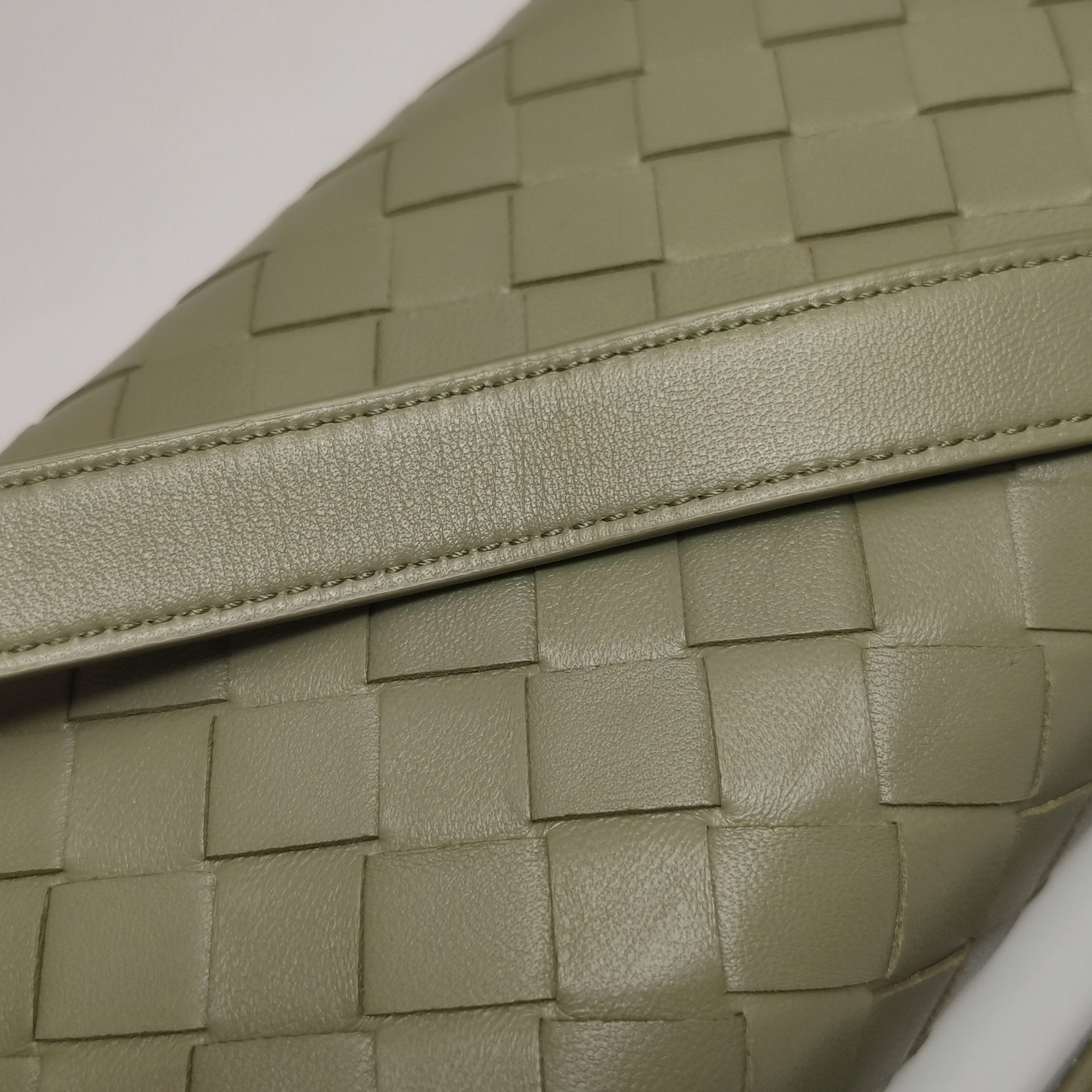Bottega Veneta Andiamo Crossbody Travertine