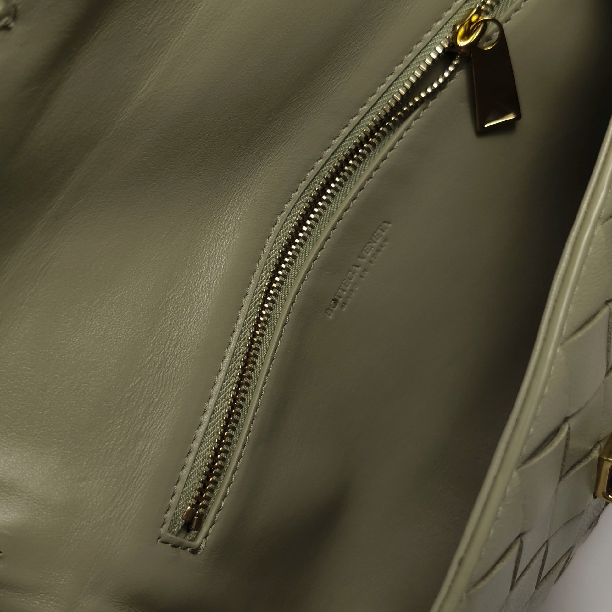 Bottega Veneta Andiamo Crossbody Travertine