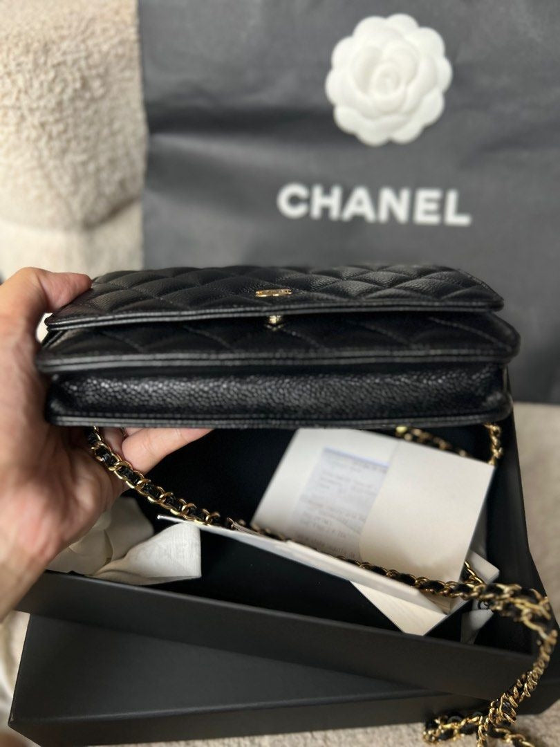 Chanel Wallet on Chain Caviar