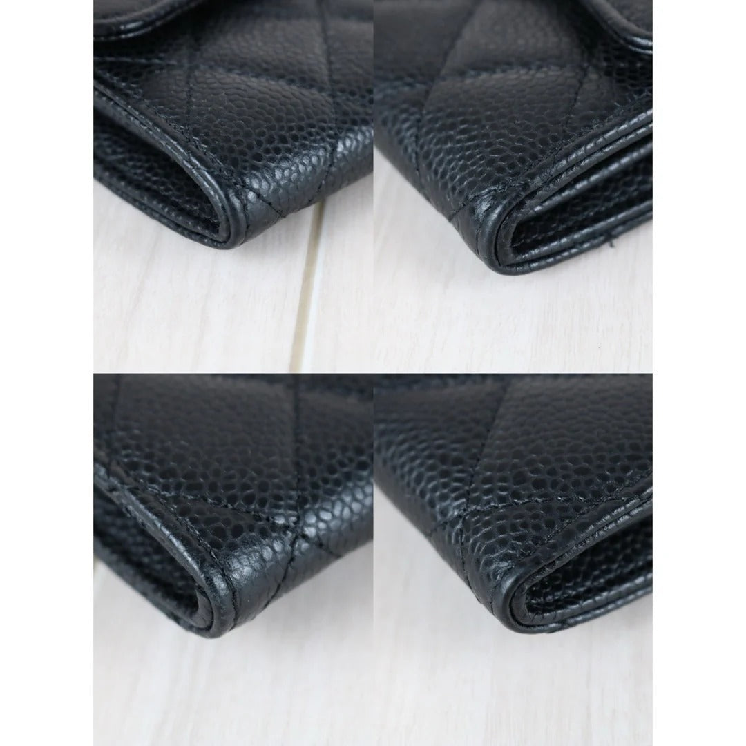Chanel Long Flap Wallet Caviar