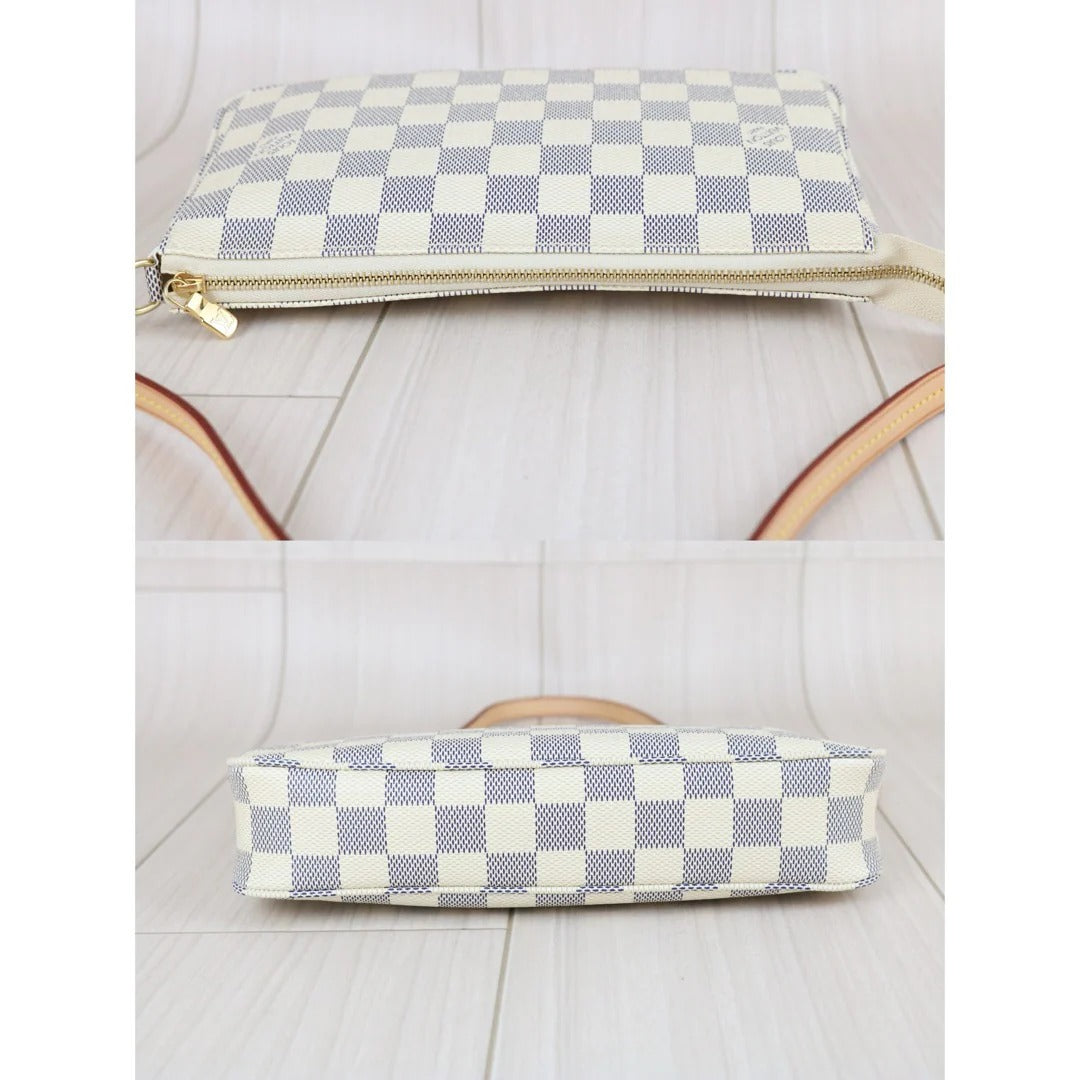 Louis Vuitton	Pochette NM Damier Azur