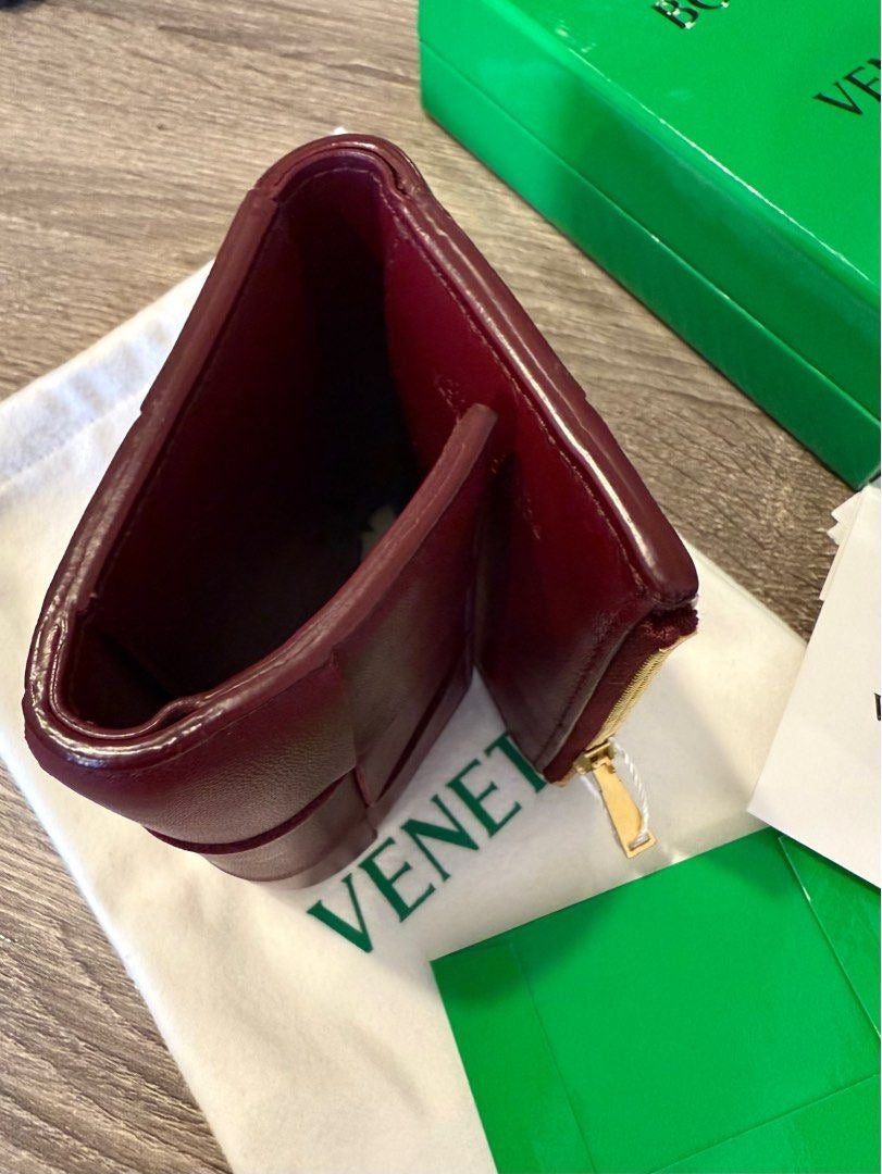 Bottega Veneta Cassette Trifold Zip Wallet