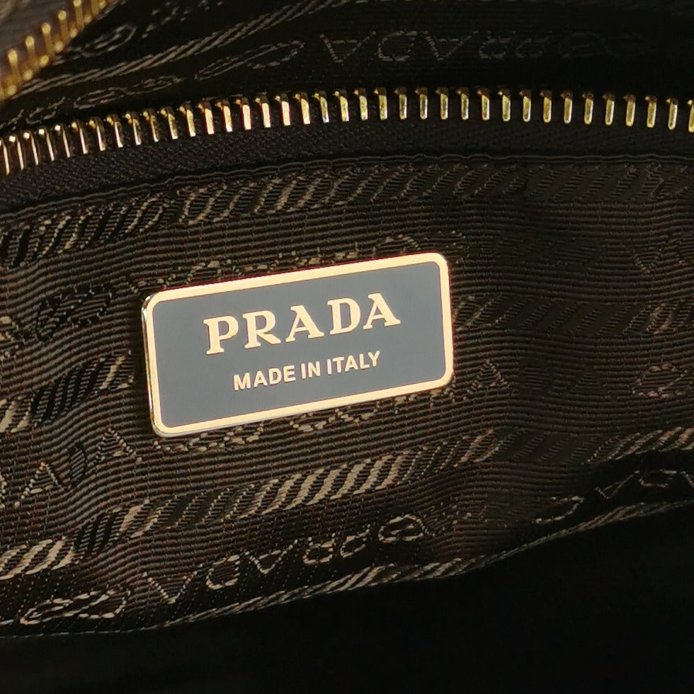 Prada Bonnie Large Suede Brown
