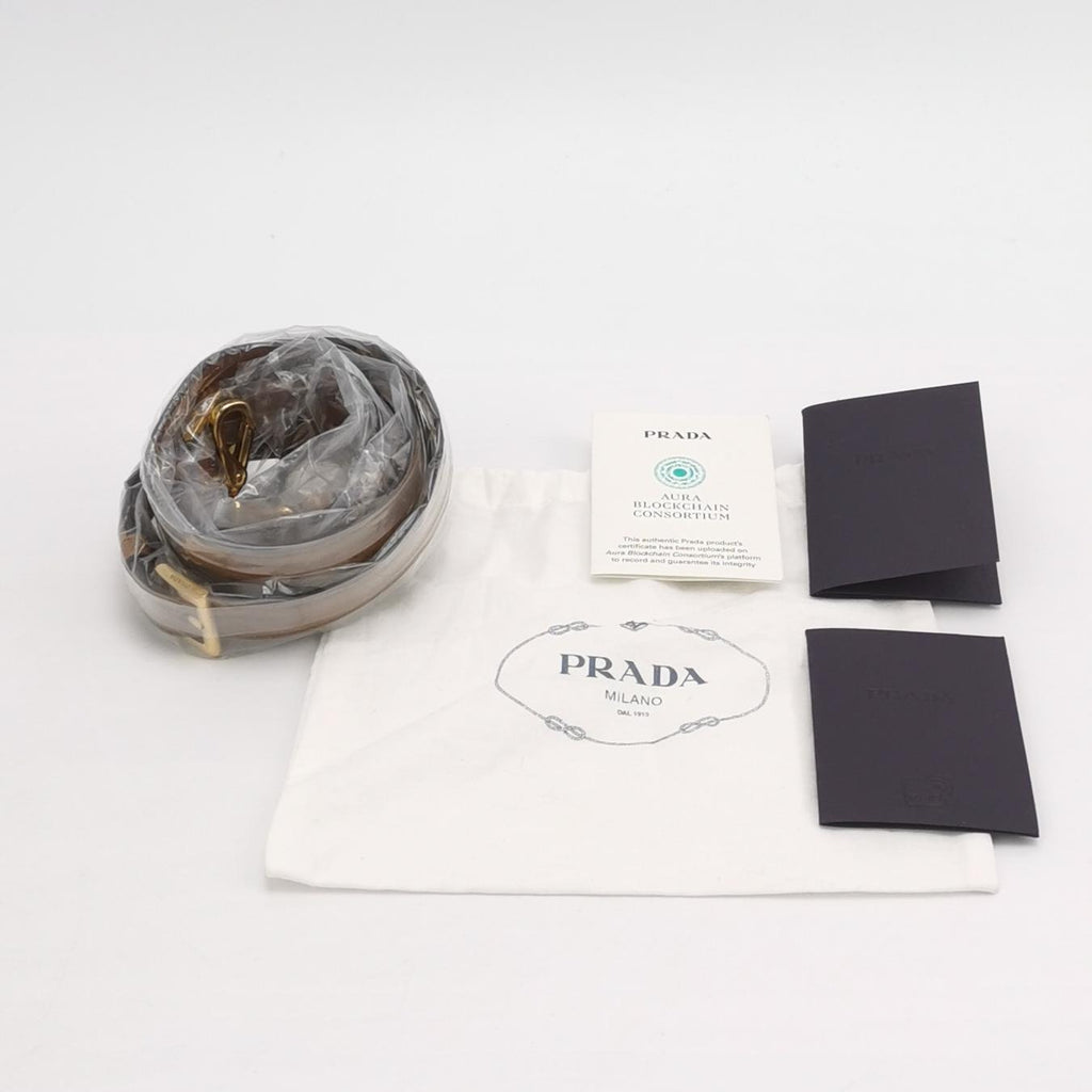 Prada Bonnie Large Suede Brown
