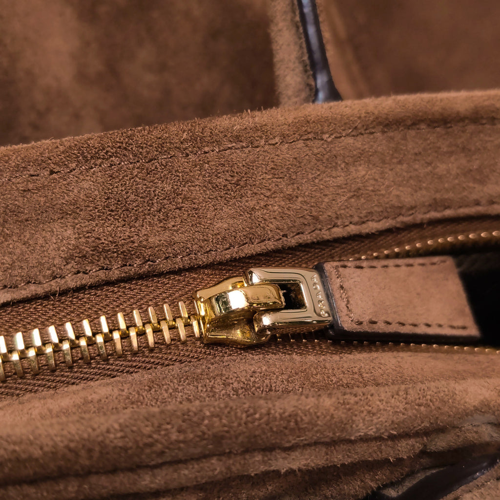 Prada Bonnie Large Suede Brown