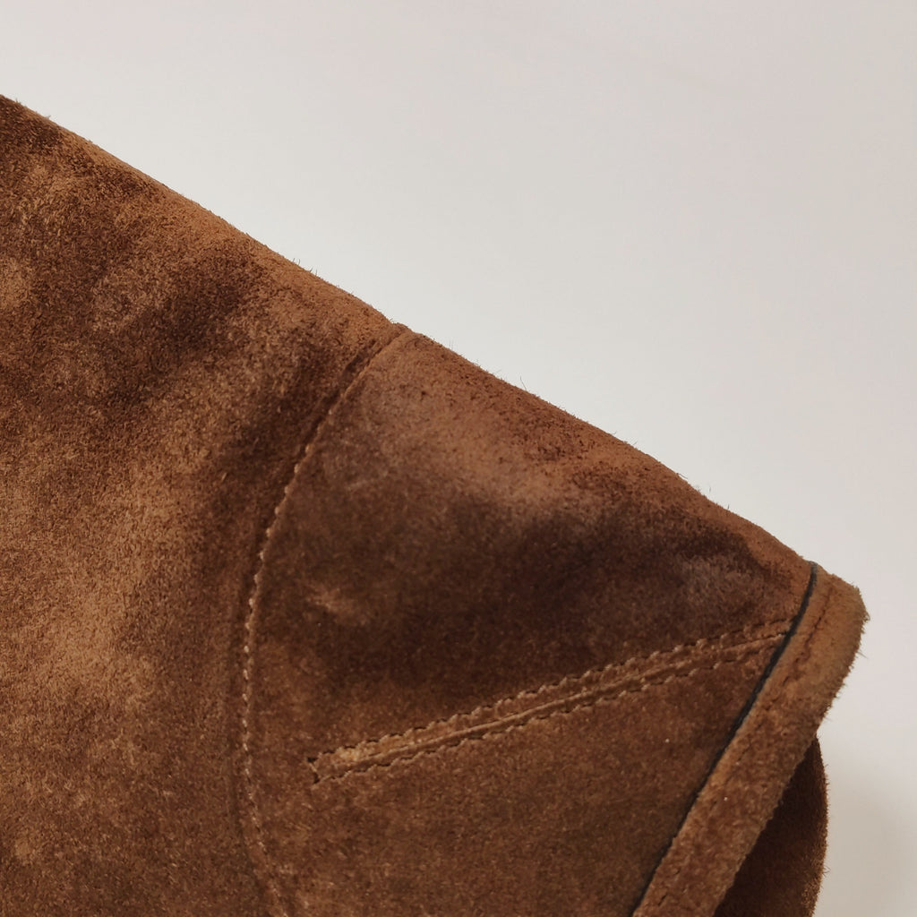 Prada Bonnie Large Suede Brown