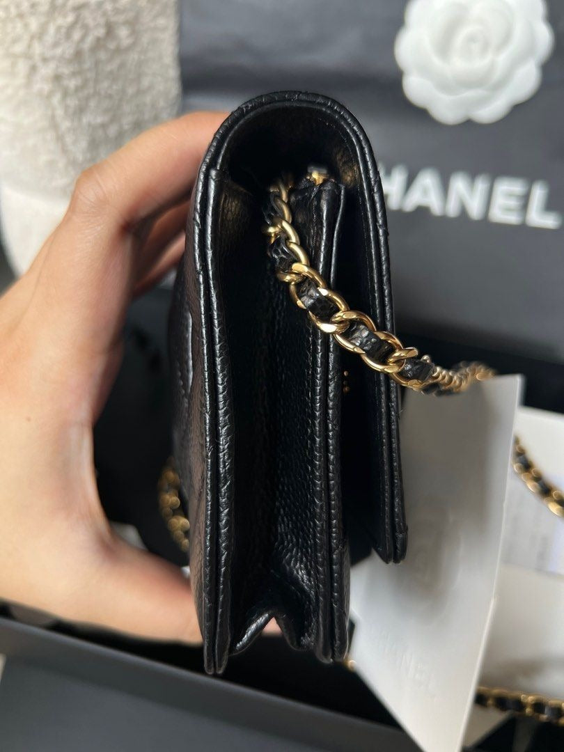 Chanel Wallet on Chain Caviar