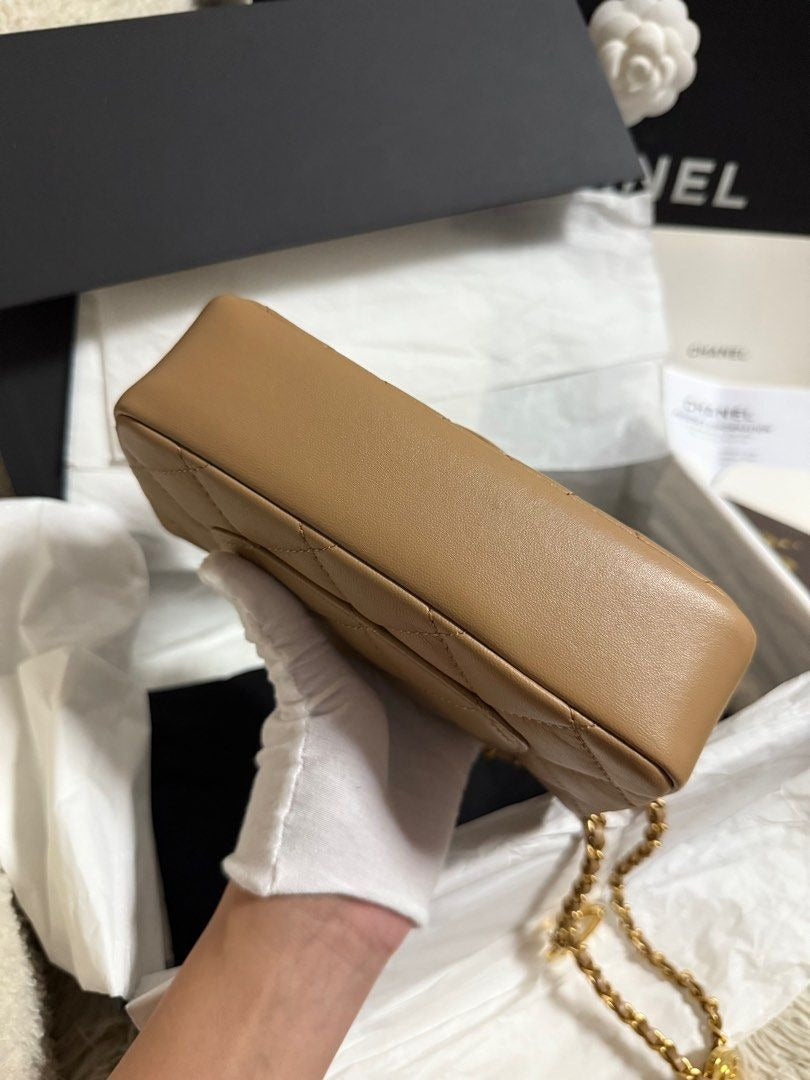 Chanel Mini Rectangle Flap Heart Charms