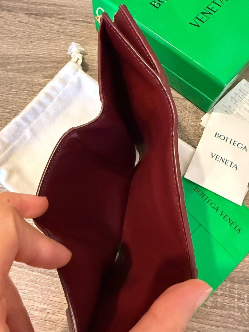 Bottega Veneta Cassette Trifold Zip Wallet