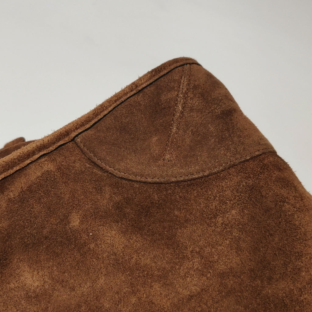 Prada Bonnie Large Suede Brown