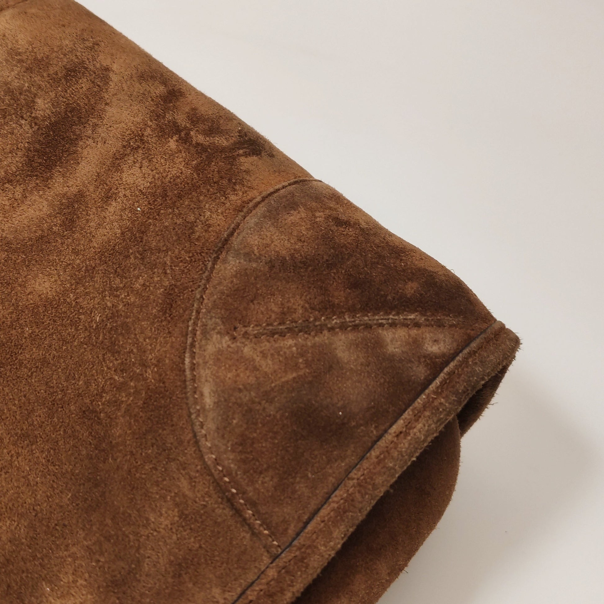 Prada Bonnie Large Suede Brown