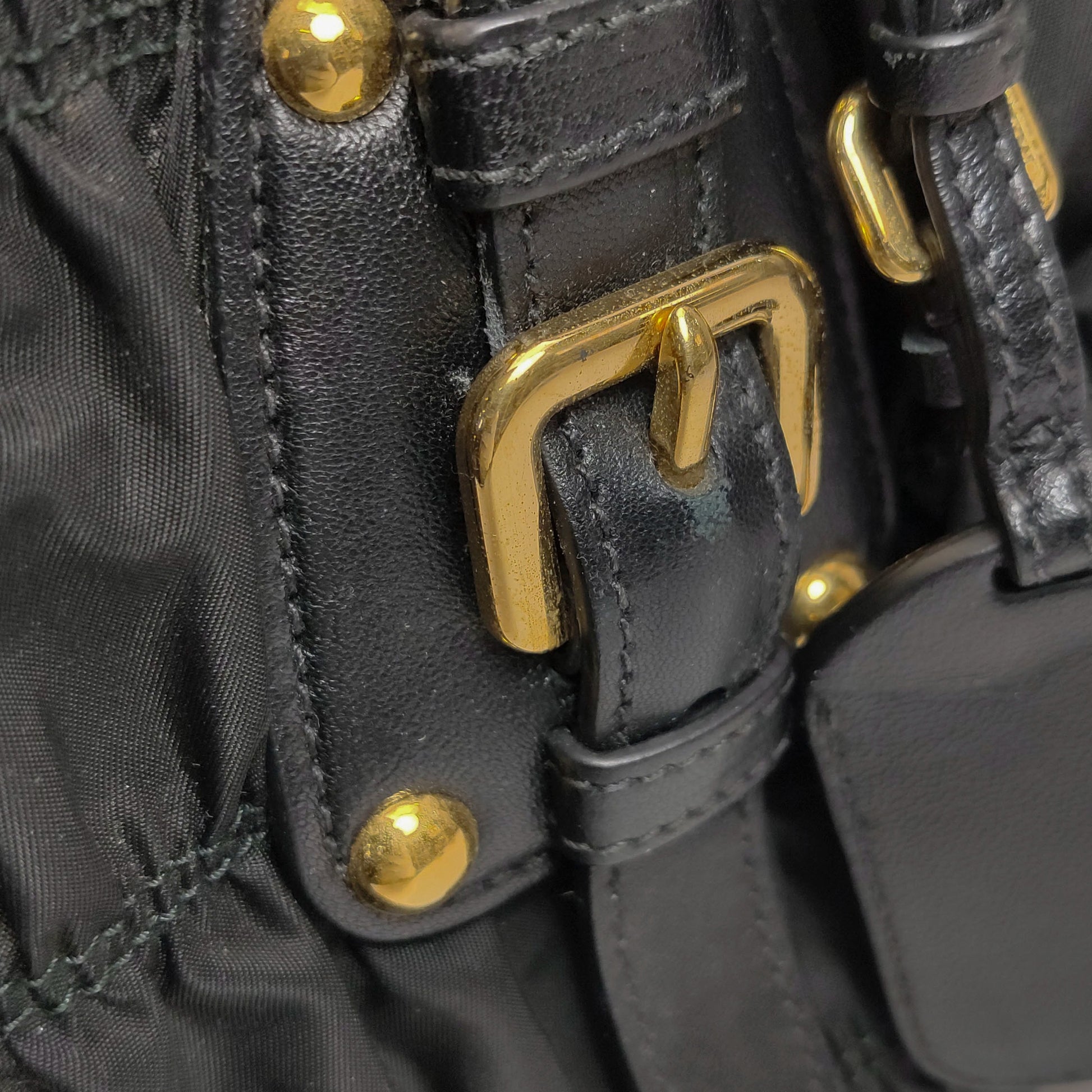 Prada Gaufre East West Shoulder Bag