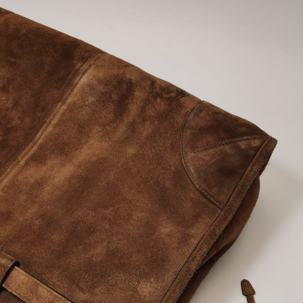 Prada Bonnie Large Suede Brown