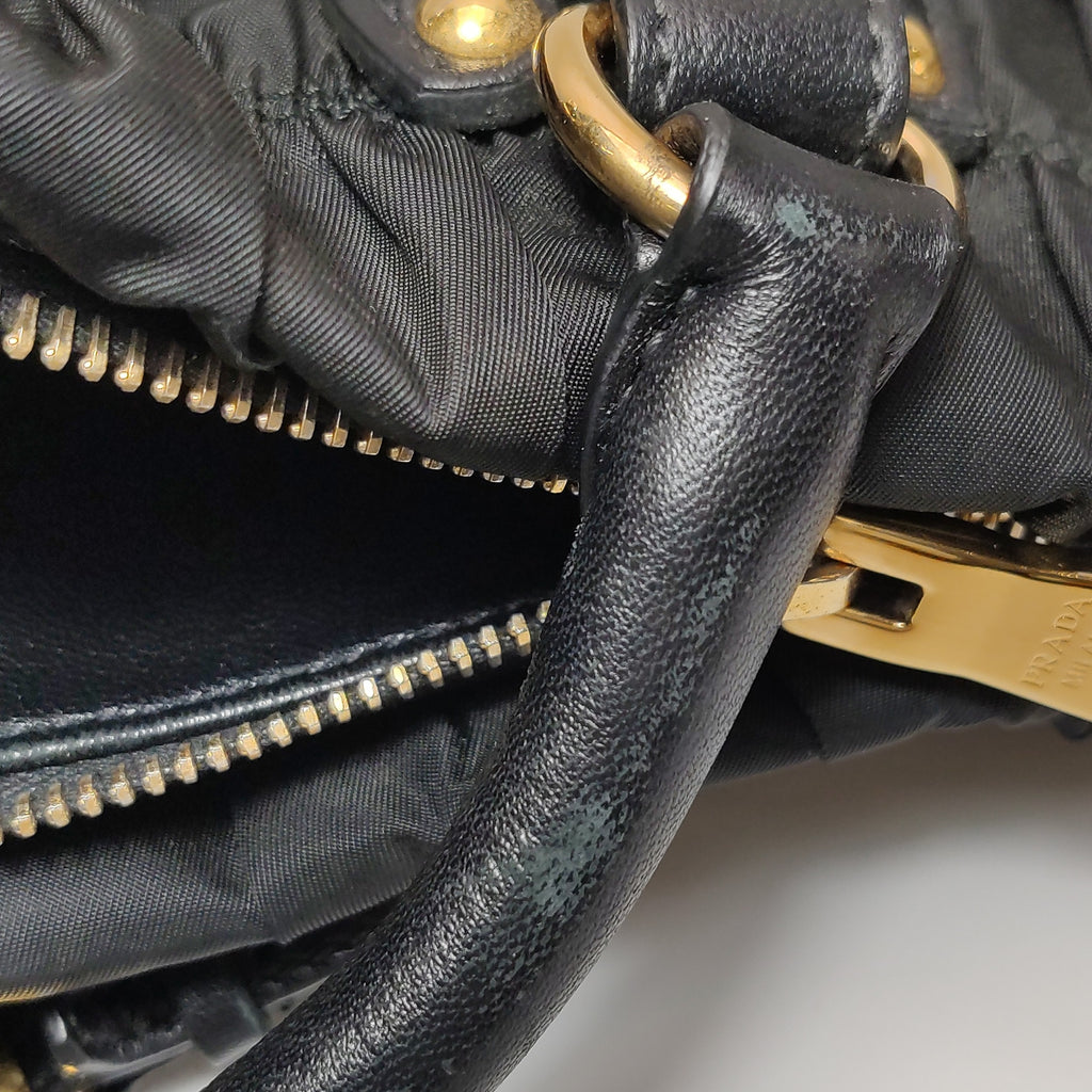 Prada Gaufre East West Shoulder Bag