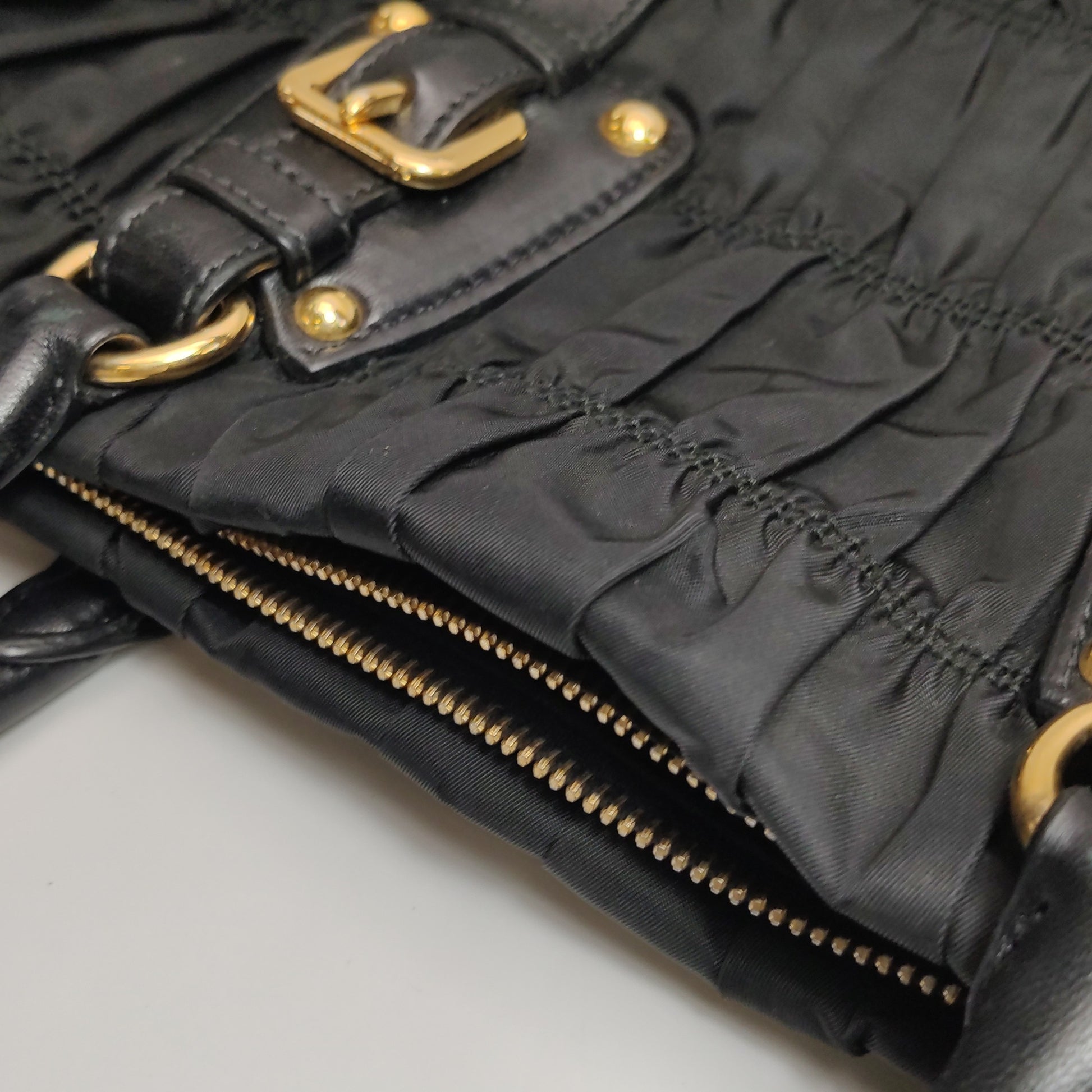 Prada Gaufre East West Shoulder Bag