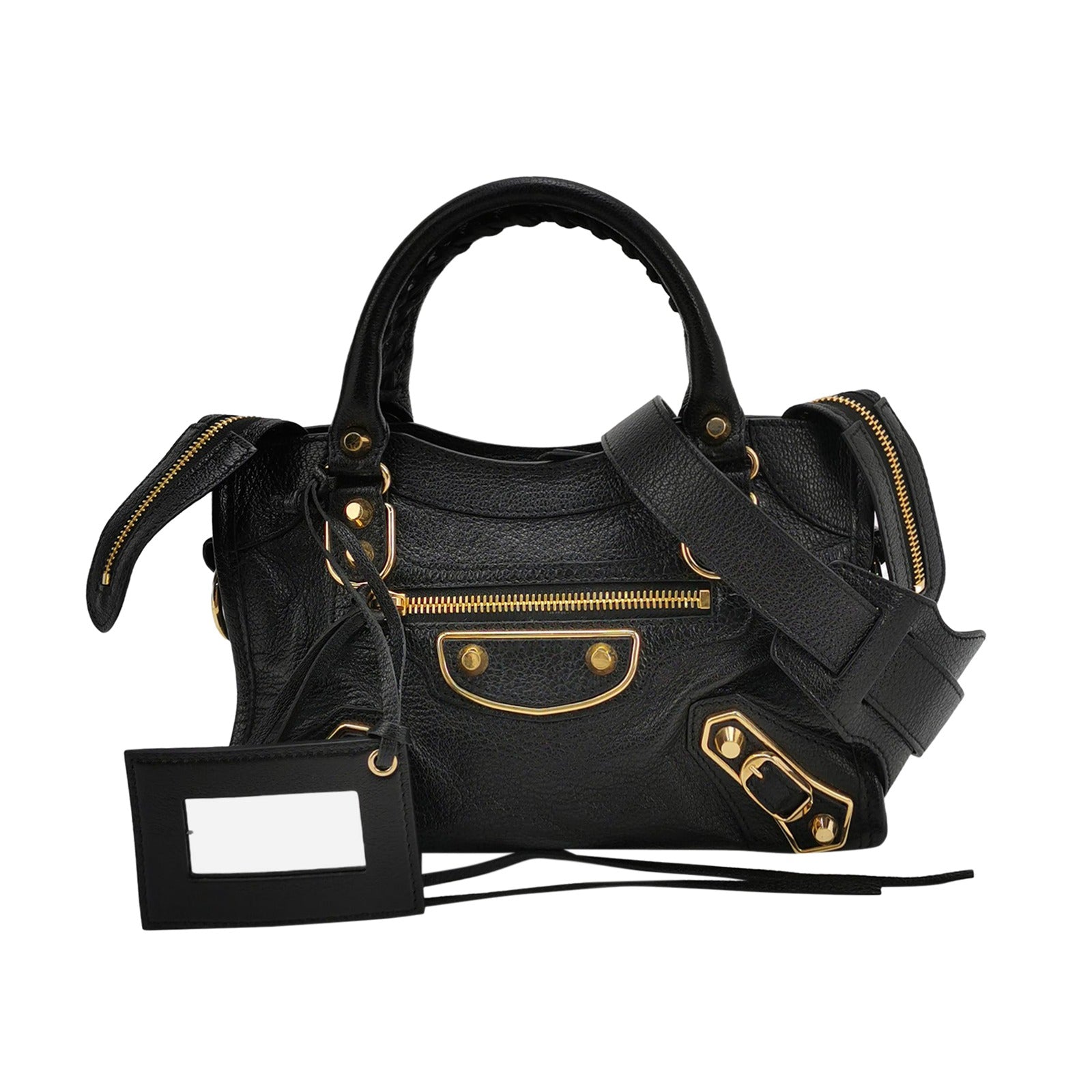 Balenciaga Mini City Metallic Edge Black