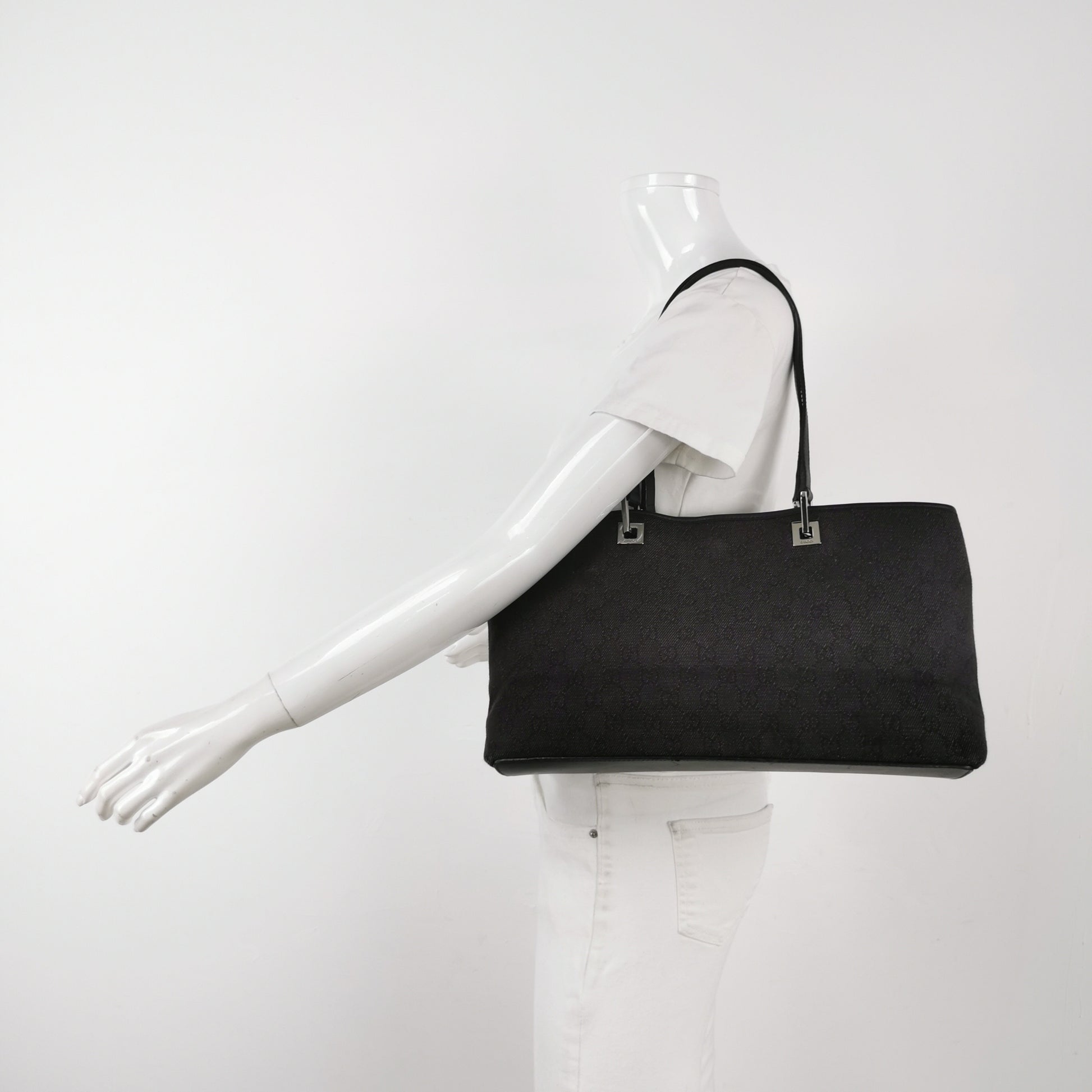Gucci Canvas East West Tote