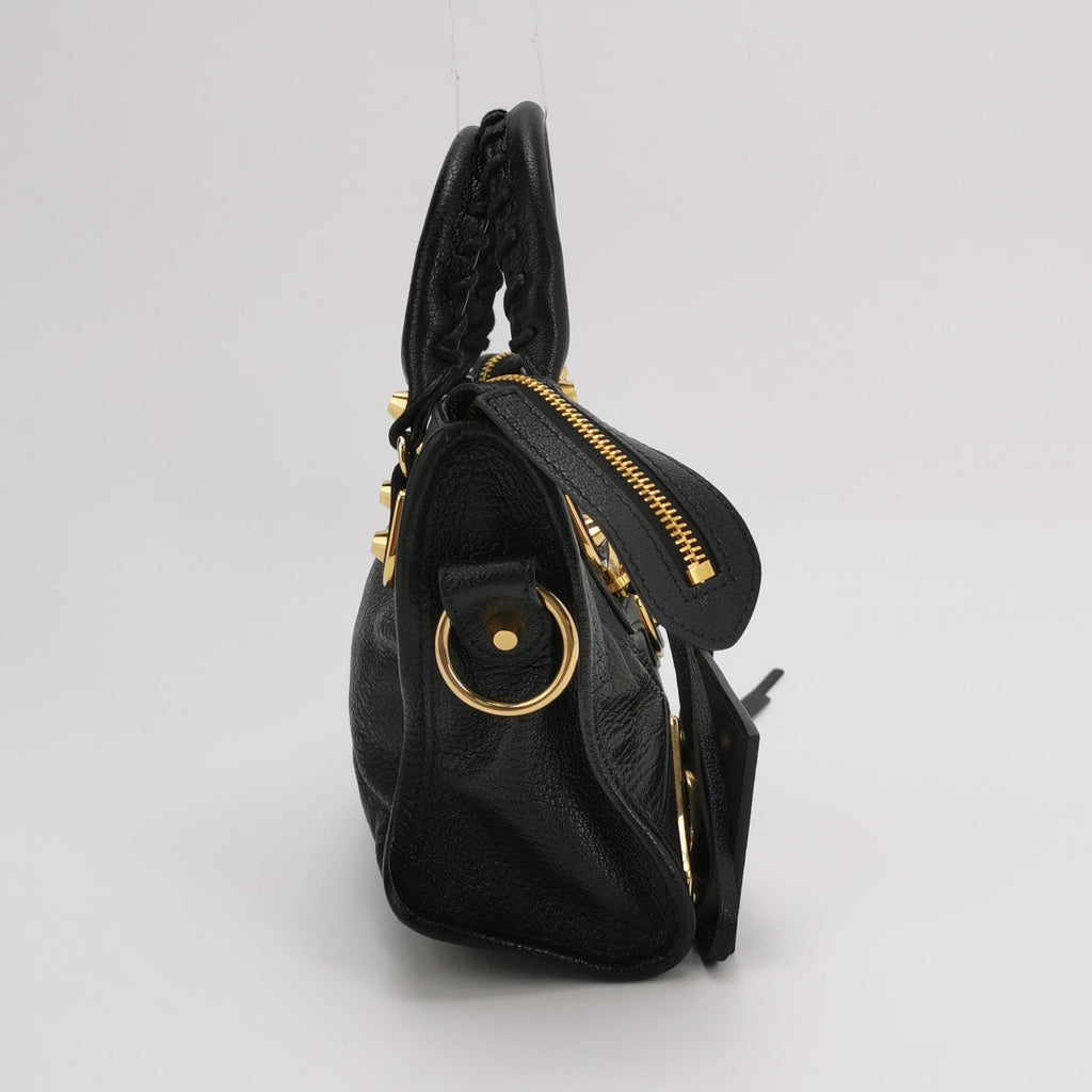 Balenciaga Mini City Metallic Edge Black