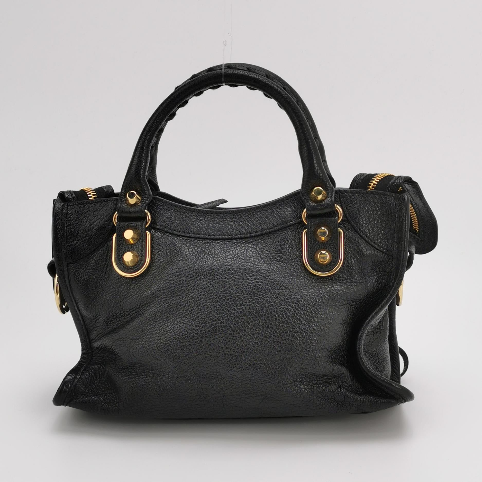 Balenciaga Mini City Metallic Edge Black