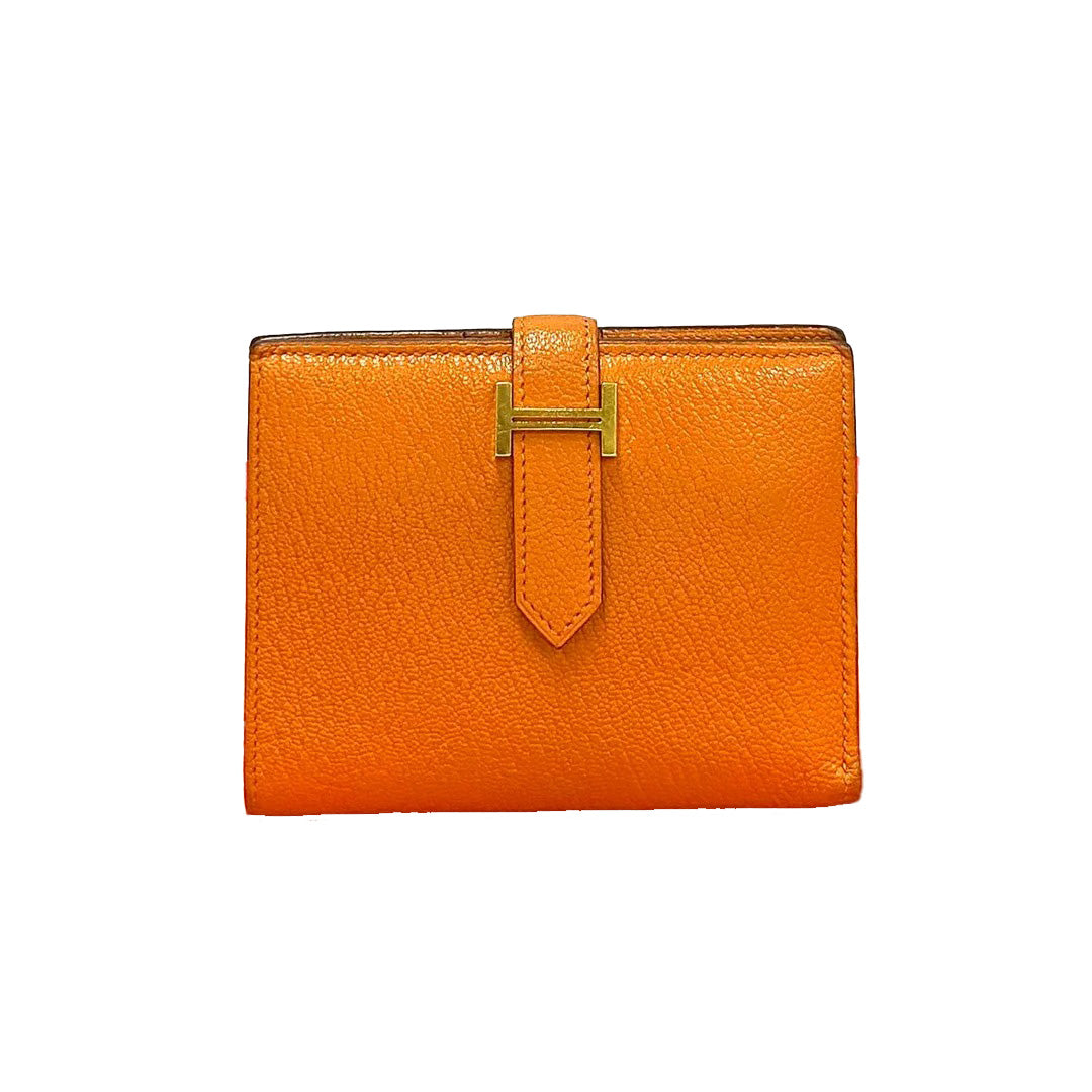 Hermès Bearn Compact Wallet Chevre