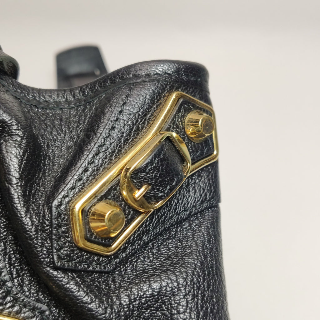 Balenciaga Mini City Metallic Edge Black